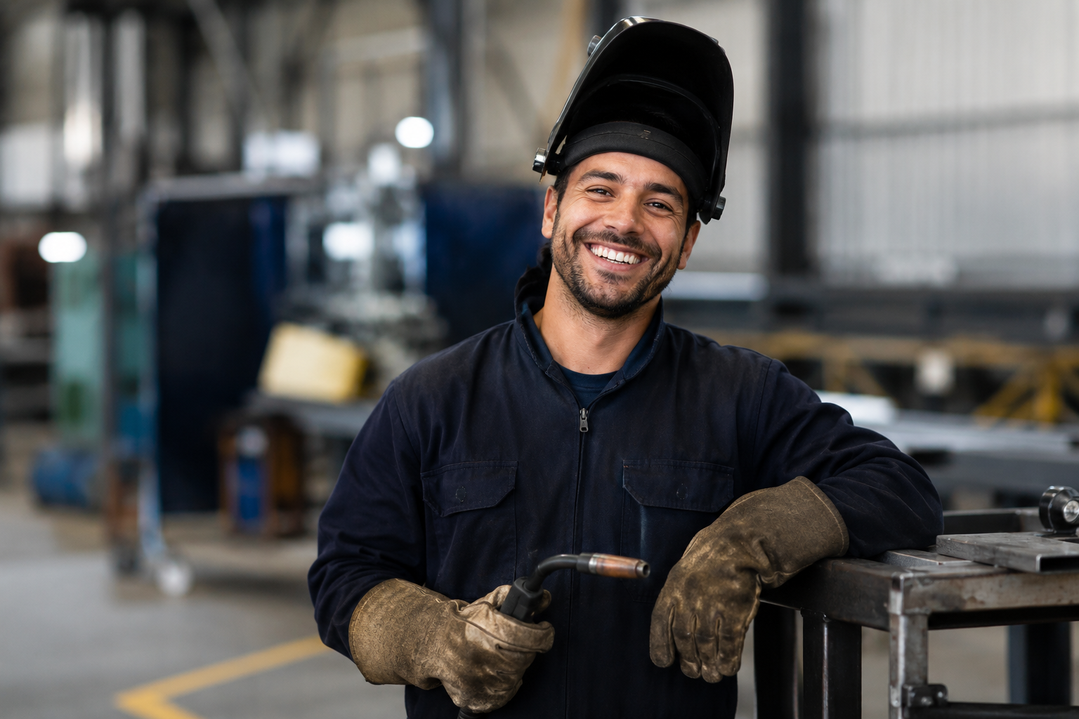 Electrosafe welder at work